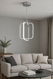 1075 - Kare Küçük Led Avize