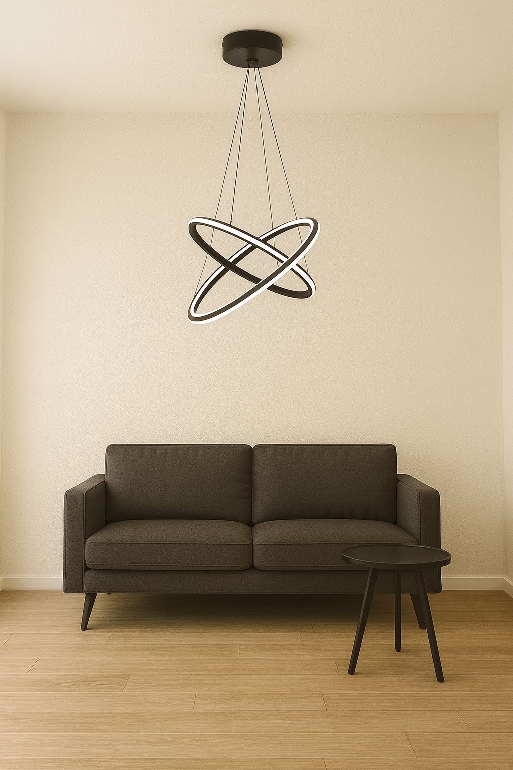 202 - Halka 2li 2 Kanal (50x30) Led Avize