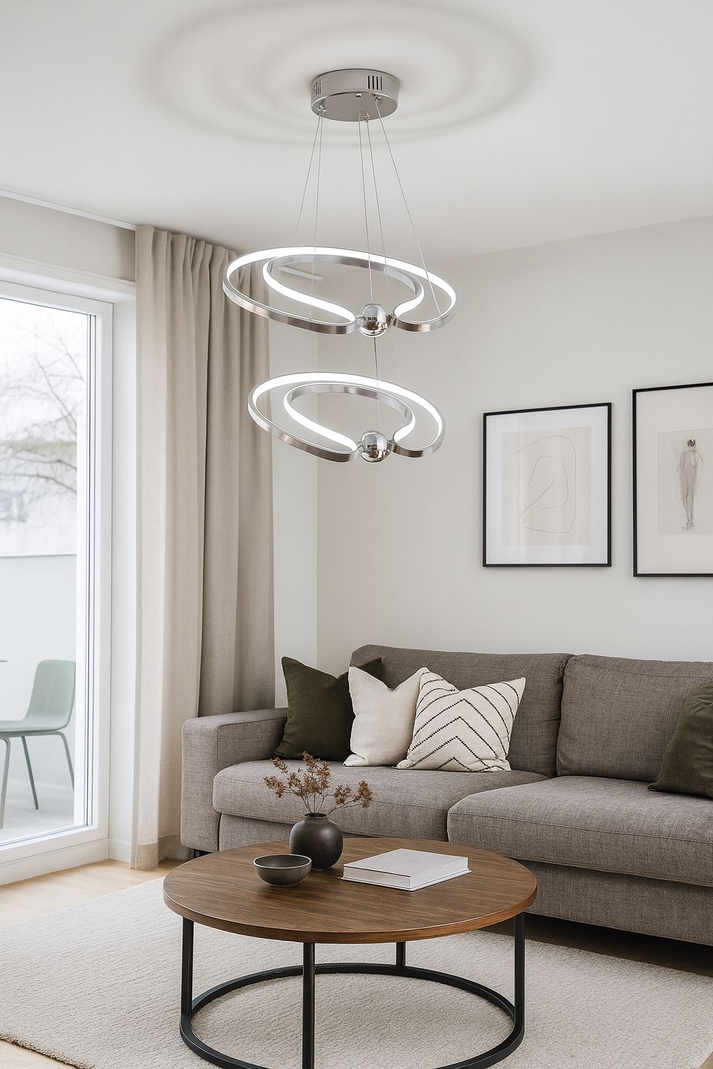 206 - Hilal 2li  Led Avize