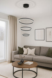 301 - Halka 3'lü 50x40x30  Led Avize