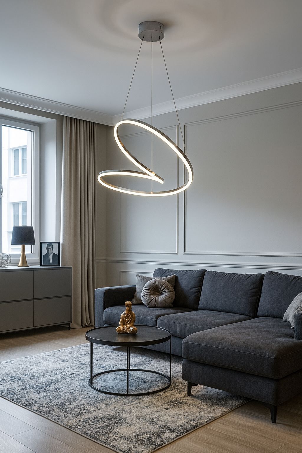 401 - Kaos 2li - Büyük Led Avize