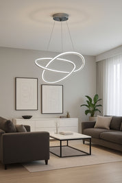 602 - Kar Çiçeği - 4 Kanal Led Avize