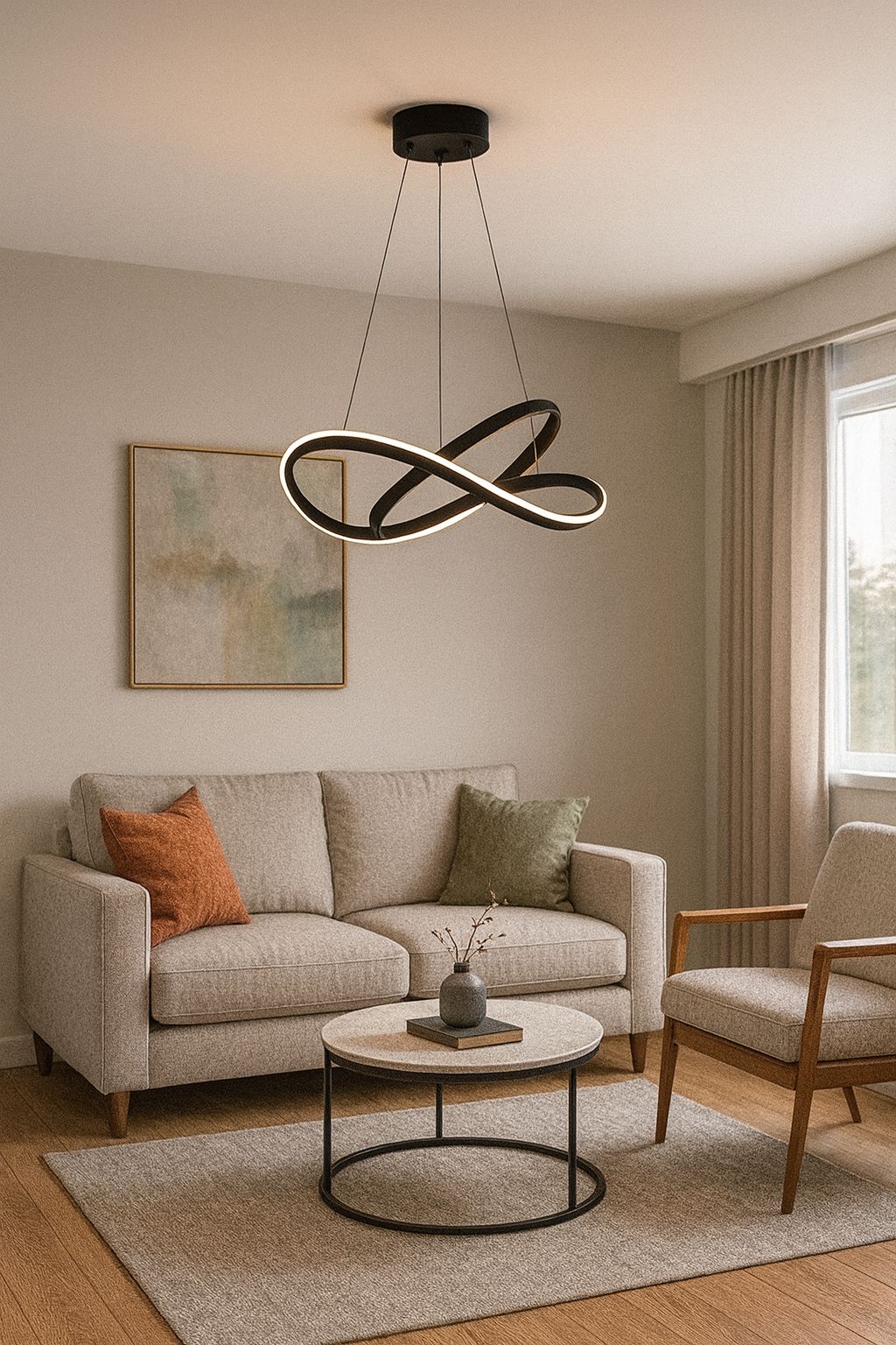 605 - Kar Çiçeği - Küçük Led Avize