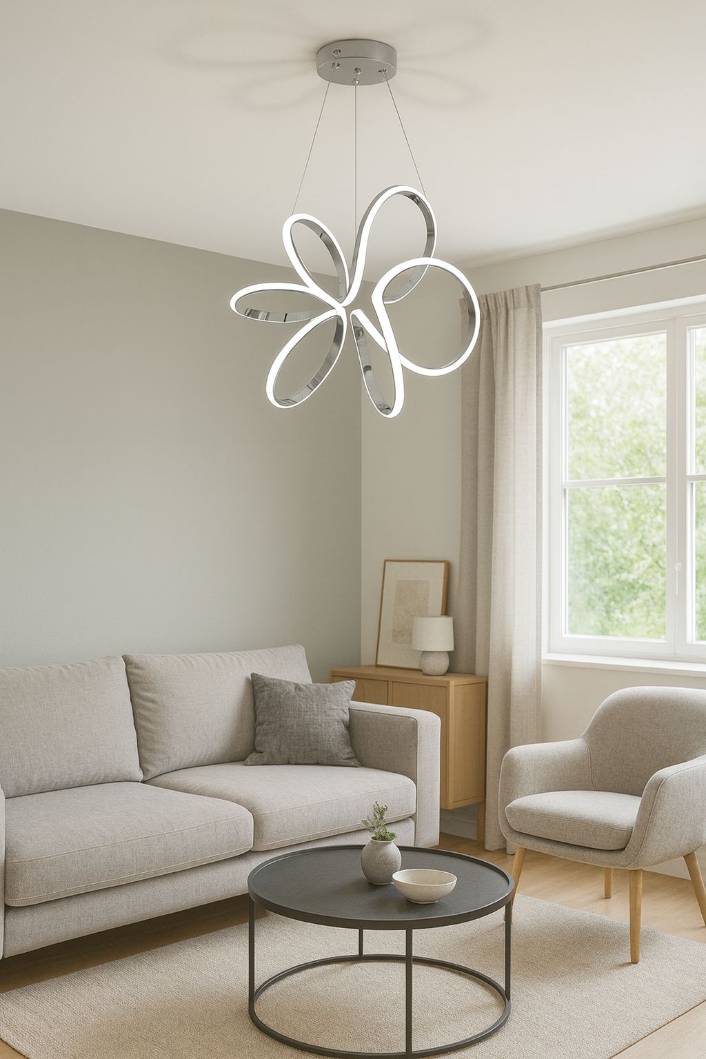 704 - Yıldız Büyük Led Avize