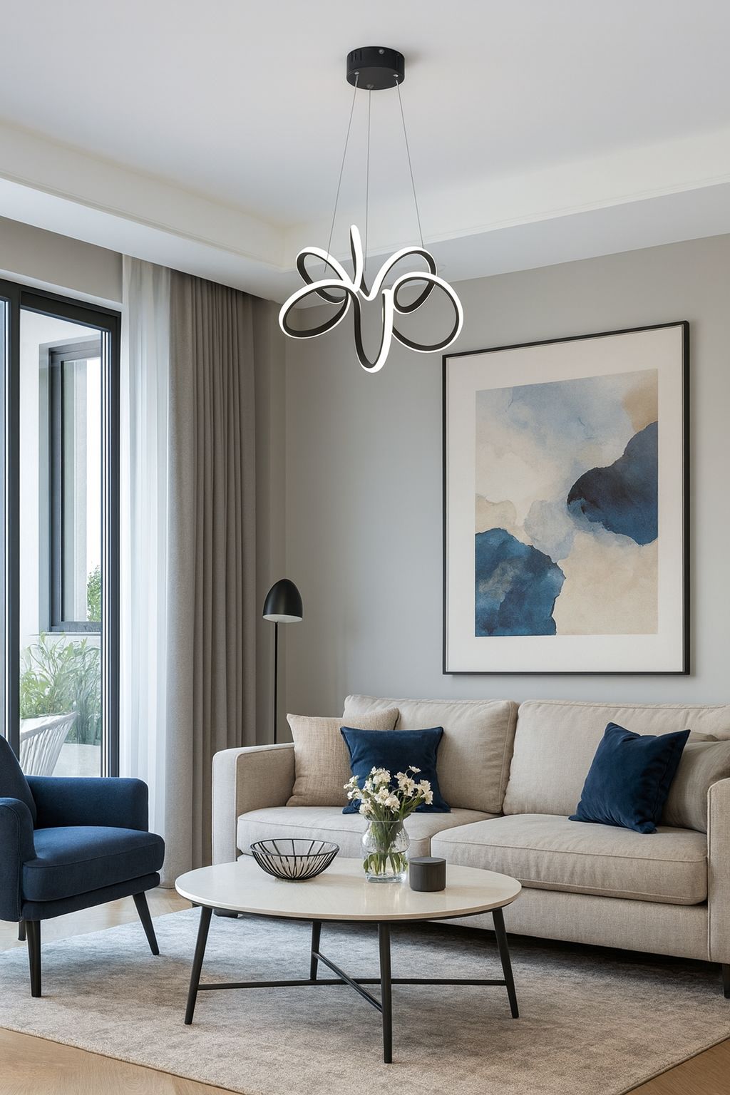 704 - Yıldız Büyük Led Avize