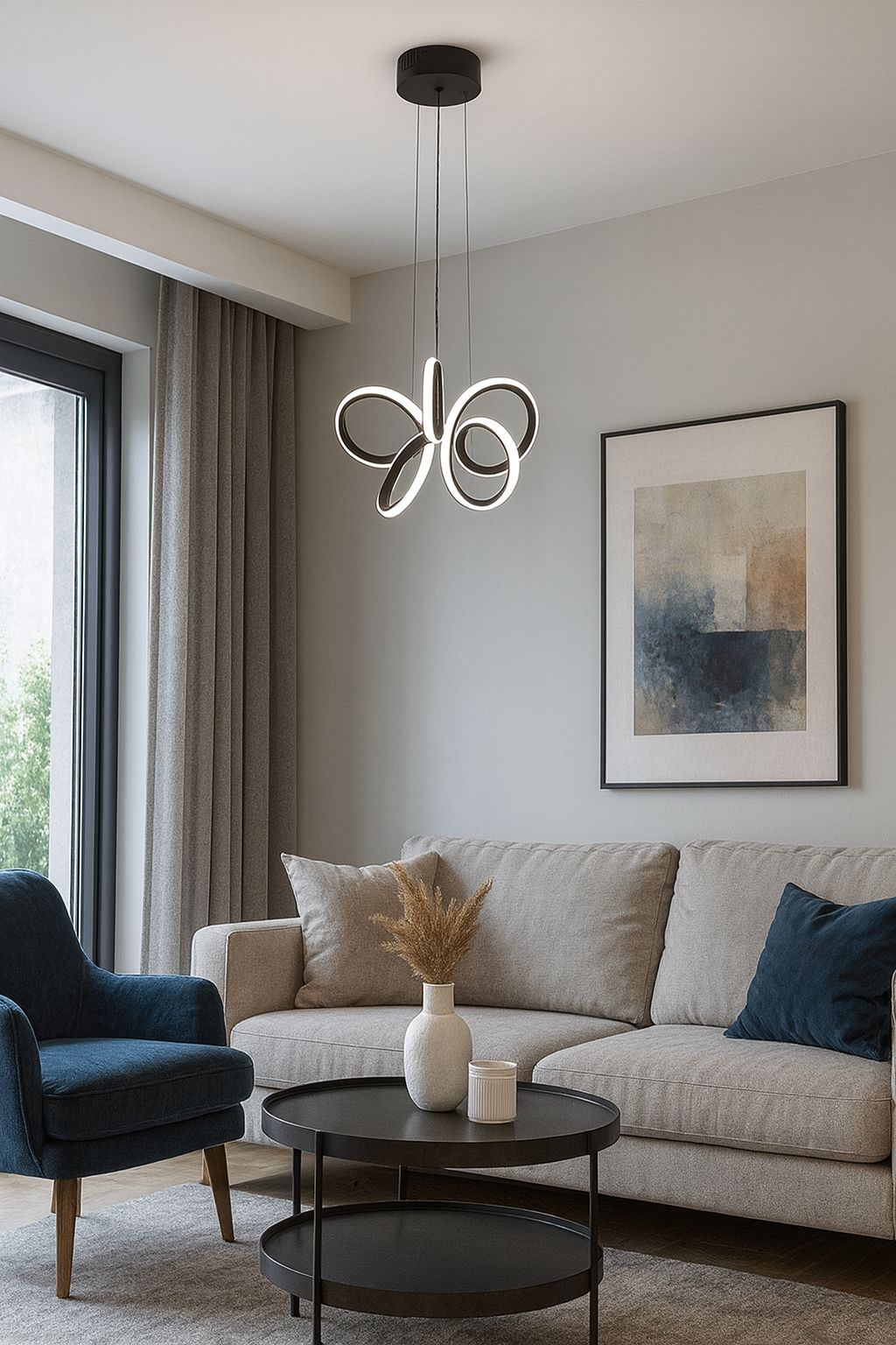 705 - Yıldız Orta Led Avize