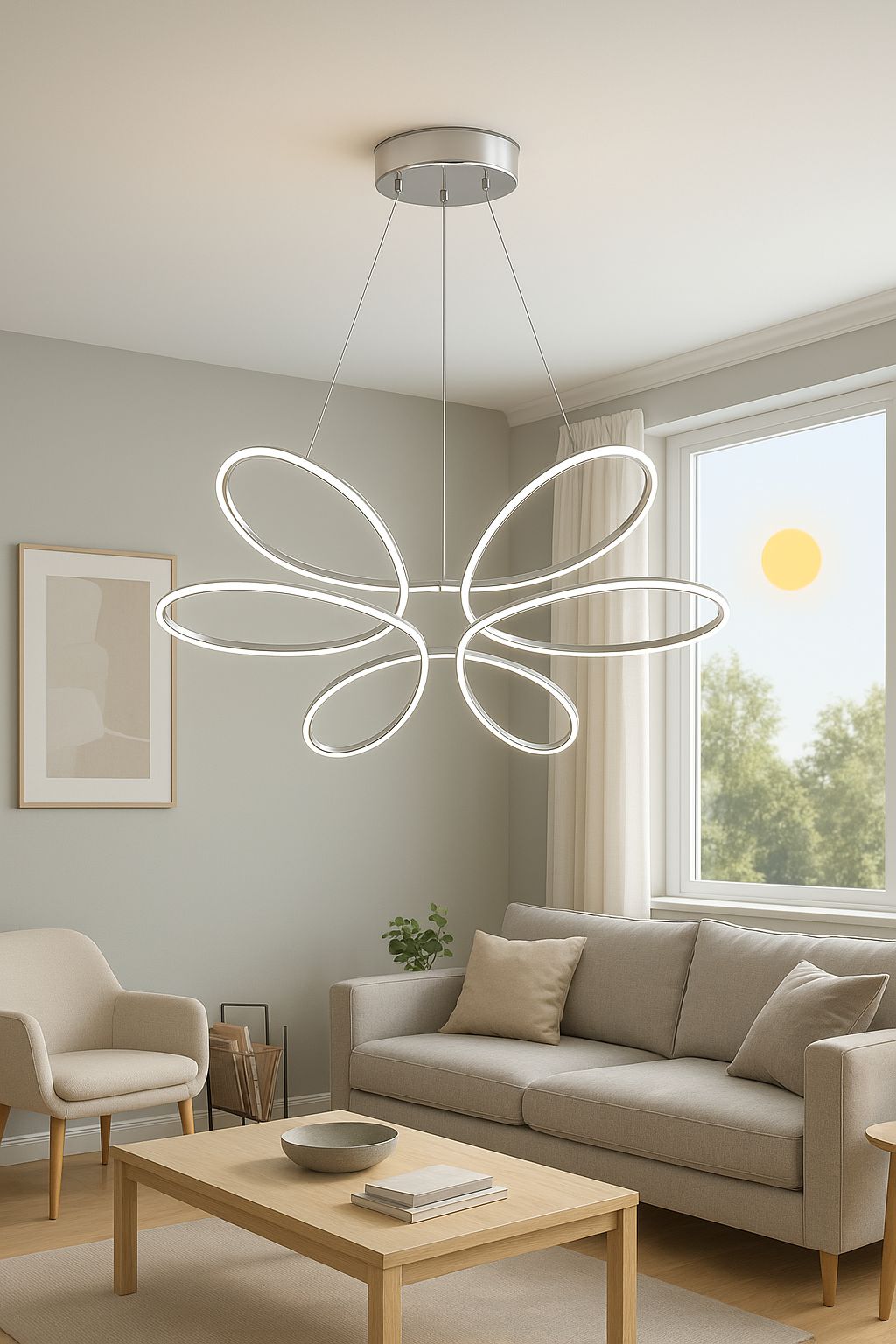 901 - Papatya Led Avize