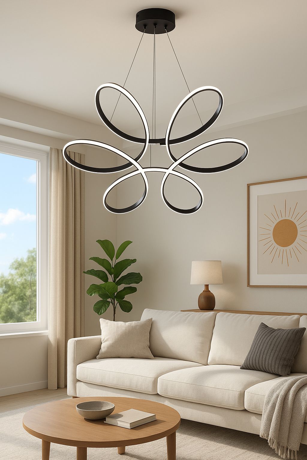 901 - Papatya Led Avize