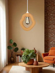 Bohem Beton Görünümlü Avize (Karamel)