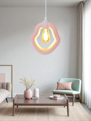 Bohem Beton Görünümlü Avize (Pastel Pembe)